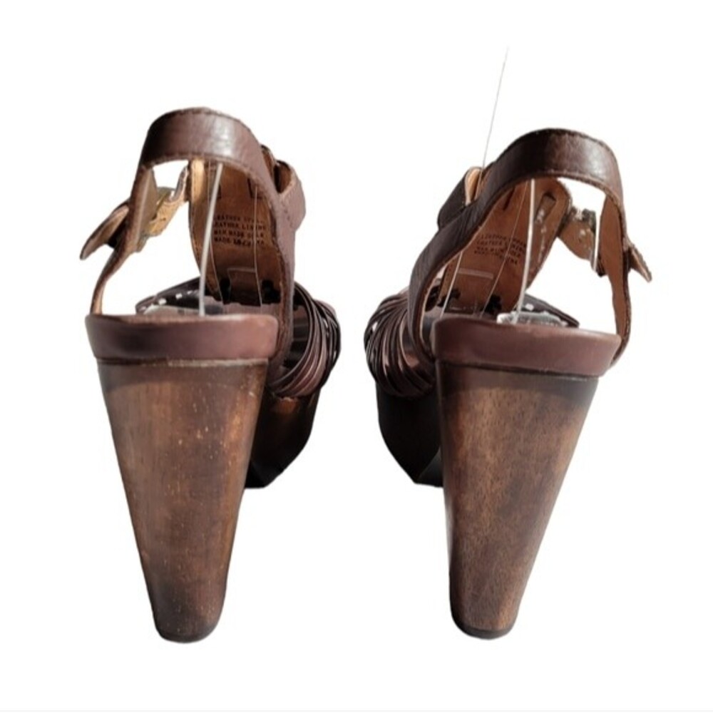 Corso Como Hiho Leather Platform Sandals, Sz 7.5, Brown, Excellent Condition EUC - Picture 4 of 14